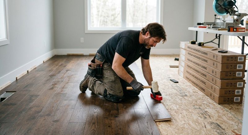 Hardwood Floor Installation project example