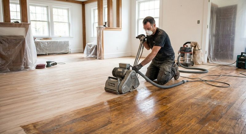 Wood Floor Refinishing project example