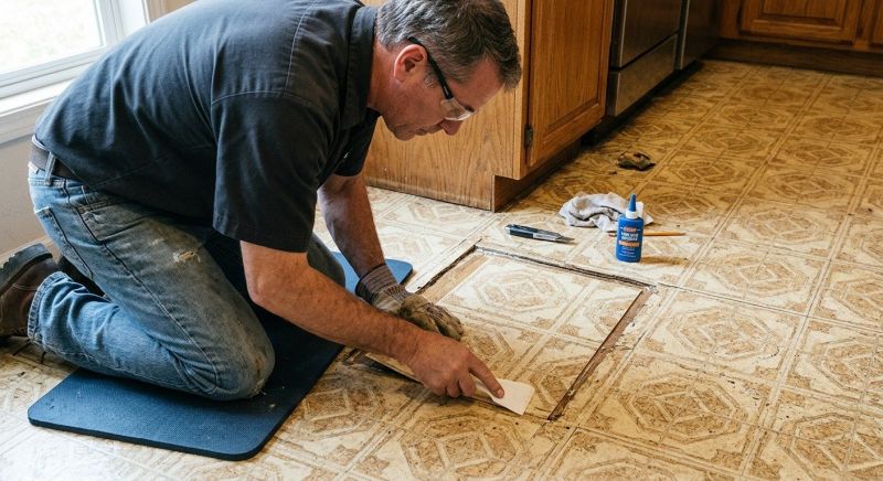 Linoleum Floor Installation in Sachse, TX