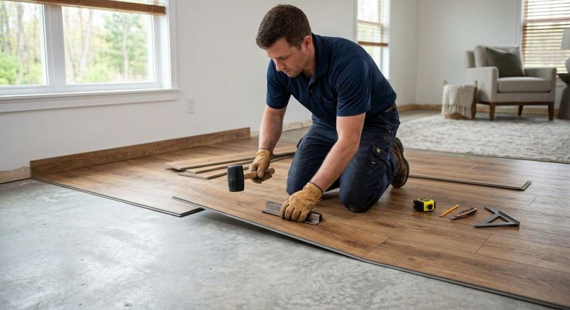 Luxury Vinyl Tile Installation in Blue Ridge, TX