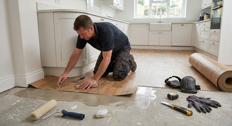Sheet Linoleum Installation in Krum, TX