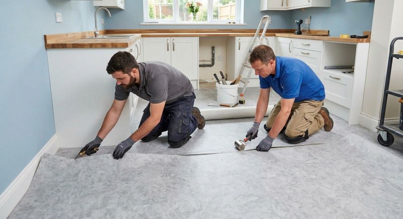 Sheet Linoleum Installation in Prosper, TX