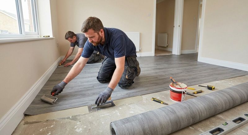Sheet Linoleum Installation in Melissa, TX