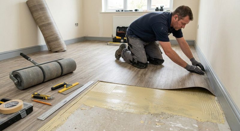 Sheet Vinyl Installation in Wylie, TX