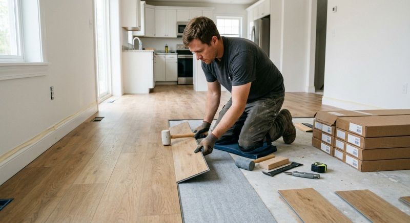 Vinyl Plank Floor Installation in Prosper, TX